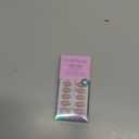 BTArtbox White Press On Nails Short - Soft Gel Press on Nails Almond, White Glue on Nails with Nail Glue, Reusable Stick on Nails in 16 Sizes, Cream Puff