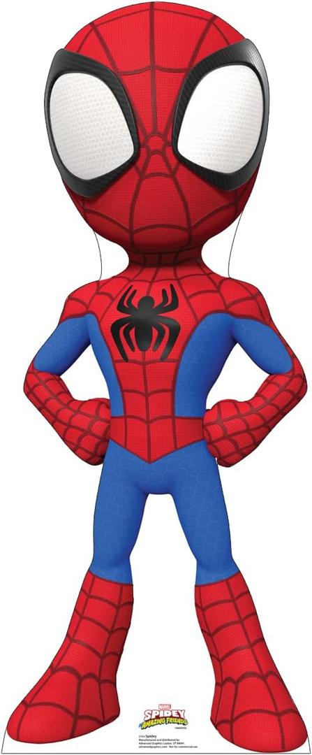 Cardboard People Spidey Life Size Cardboard Cutout Standup - Marvel's Spidey and His Amazing Friends (TV Series), One Size