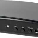 QFX CV-103 Digital Converter Box W Ul Adapter, for RF in (Antenna), RF Out, HD Out, and Video Out, USB Recording, Sleep Timer Feature, Black