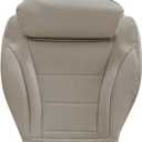 GXARTS Driver Side Bottom Replacement Perforated Leather Seat Cover Light Tan Compatible with Mercedes Benz C Class C250 C300 C350 C350e C400 GLC300 GLC300e GLC350e 2015 2016 2017 2018 2019 2020 2021