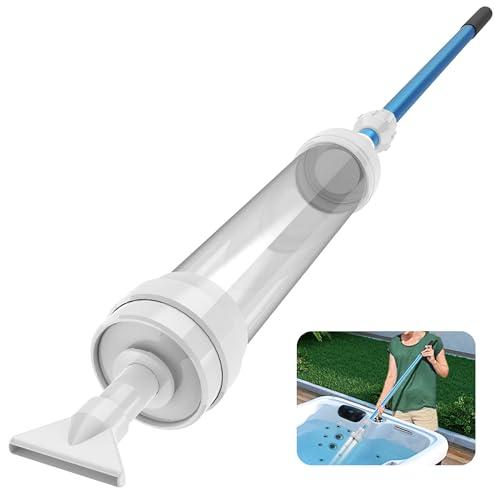 Spa Vacuum Compatible with 6250 Paradise Power - Self-Contained, No Pumping, Batteries - Picks up Rocks, Pennies, Beach Sand in Hot Tub, Above Ground Pool