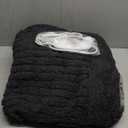 CYMULA Heated Weighted Blanket for Adults, Weighted Heated Blanket 50" x 60", 13lbs Sherpa Fleece Weighted Electric Blanket Soft Heating Blanket with 10 Heating Levels & 1-8 Hours Auto Off, Dark Grey