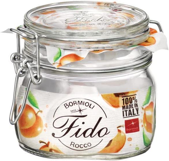 BORMIOLI ROCCO .5L Glass Canning Jar, 1 EA
