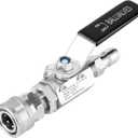 Ball Valve Pressure Washer, 3/8 Inch Quick Connect 5000 PSI, Shut Off Valve for High Pressure Washer Hose, Stainless Steel