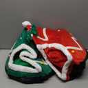 Christmas Tree Cat Bed for Indoor Cats House Tent with Detachable Pillow Xmas Cave Beds for Pets Cats and Dogs (Green,  Red) 2 Pack