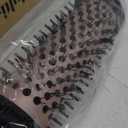 CINOSTAR Heated Round Brush for Blowout Look Volumizer, 1.5 inch Styler Tool, 6 Temps Ionic Thermal Brush, Fast Heating, Dual Voltage for Travel, Rose Gold