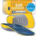 Dr. Scholls Custom Fit Orthotics 3/4 Length Arch Support Shoe Inserts - Plantar Fasciitis Relief Insoles for Men and Women, Immediate All-Day Total Lower Body Pain Relief, FSA HSA Eligible, CF120 (Yellow', 'Grey)