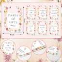 Vercraft 6 Pcs Wildflower Floral Baby Shower Table Decorations Take One Sign Thank You Acrylic Sign Centerpieces with Stand 5 x 7" Baby Shower Birthday Party Decorations for Guests Gifts
