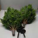 EverNature Artificial Cedar Topiary Ball Trees, 2 Set of 16'' UV Resistant Fake Evergreen Shrubs Bushes Plants with Ground Spike Fake Plants for Outdoor Indoor Front Porch Garden
