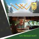 RVGUARD RV Skylight Bundle, 14"x22" Inner Dome with Skylight Replacement, 18"x26" Smoke Outer Skylight Fits 14"x22" Opening, for Camper Trailer Fifth Wheel Truck, UV Resistant, Impact Resistant