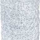 99FT Acrylic Crystal Garland, Clear Diamond-Shaped Crystal Bead Strands, DIY Crystal Beads String Roll for Christmas Tree Wedding Decorations Party Decorations Beaded Curtain Crafting Projects