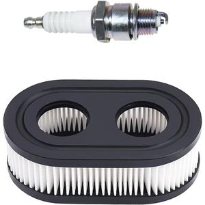 593260 Air Filter with Pre Filter and Spark Plug Fits for B&S 725EX 625EX 575EX 550EX 525EXI Engines, Air Filter Parts for Toro Recycler 22 and Troy Bilt Lawn Mower (2 Pack)