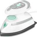 BEAUTURAL Mini Travel Steam Iron for Clothes with Dual Voltage, Temperature Control, Non-Stick Soleplate and Cord Storage, Ideal for Sewing, Quilting and Handcraft