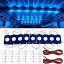 COB Module Light,12V 16.4FT RV Awning Lights, IP68 Waterproof LED Boat LightsLED Lights for Motorhome Travel Trailer Canopy, RV Interior, Boat Interior, Car Interior Stands Food Trucks(Blue)