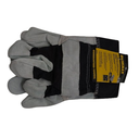 DEWALT DPG41 Premium Split Cowhide Lather Palm Glove, Multi, Large (Gray)