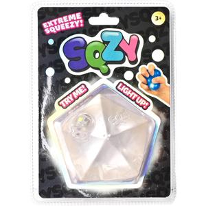 SQZY Light Up Squishy Gel Gems Fidget Toy Solid Gel Stress Relief Toy for Kids & Adults, Sensory Play, Multiple Shapes (Decahedron)  (3 Pack)