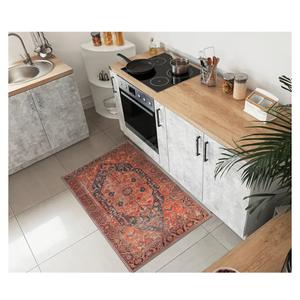 Keen Home Design 2x3 Rug - Machine Washable Entry Rug with Non-Slip Backing, Ideal for Enteryway, Kitchen, Bathroom, Laundry Room - Vintage, Easy Clean, Durable, Low Pile Rug - (2' x 3')