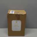 DN DECONATION Christmas Tree with Lights, Tabletop Xmas Trees with Star-Cutouts Leaves, 2Pcs White Prelit Ceramic Christmas Tree Figurines Holiday Centerpieces for Mantel & Shelves Decor (Set of 2)