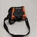 EasyAcc Portable Waist Fan, 20000RPM Strong Airflow,10000mAh Battery Rechargeable Wearable Shirt Fan with Light, 24H Working Time, Personal Cooling Fans for Blue Collar, Outdoor Jobsite (with Lanyard) (Orange - Black)