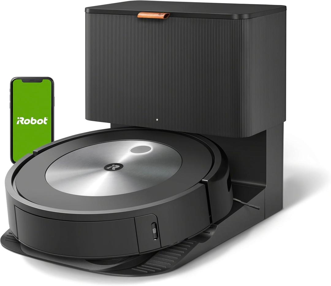 iRobot Roomba j7+ (7550) Self-Emptying Robot Vacuum Uses PrecisionVision Navigation to Identify & Avoid Objects Like Socks, Shoes, & Pet Waste, Smart Mapping, Self-Empty for Up to 60 Days