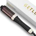 Ionic Thermal Brush Curling Iron Brush Heat Hair Curling Brush with Ceramic Tourmaline Hair Styler 1.5 Inch Heated Round Hair Brush Dual Voltage Hot Brushes for Volume Hair Curler