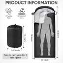 OBTANIM Sleeping Bags Portable Waterproof Camping Sleeping Bag for Adults Kids 4 Seasons Cold Weather or Warm Backpacking Hiking Travel Indoor Outdoor Use