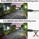 AHD/CVBS Car Rear View Camera's Fisheye Trunk Handle Camera with RCA Cable & Vehicle-Camera for Mercedes Benz C Class W205 C180 C200 C280 C300 C350 C63 AMG CLA Class C117 & Backup Camera (CVBS)