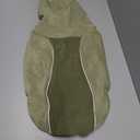 IECOii Fleece Dog Sweater for Large Dogs, Large Dog Sweater Sleeveless with Leash Hole and Reflective Strips, Fall Winter Turtleneck Hoodie Vest Lightweight & Stretchy Fit for Active Dogs, Green, XL