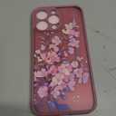 GVIEWIN for iPhone 15 Pro Case Compatible with MagSafe, [Military Grade Protection] [Screen Protector] Full Camera Protection Floral Translucent Women Magnetic Phone Case, Floratopia/Brown