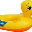 Sealive Inflatable Rubber Duck Pool Float for Kids, Swimming Pool Floats Boat Seats Beach Toy, Baby Shower Bath Seat Tub Water Fun Games Toys for Toddler