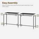 YATINEY 70.8" Long Bar Table, Counter Bar Height Table, High Top Table, Rectangular Hightop Bar Pub, for Kitchen, Living Room, Entryway, Black BT08BB