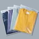 Clear Zipper Bags Resealable for Clothes, 3 Mil Thick 10x13 inch Large Plastic Mailers Travel for Clothing, 100 Pcs Self Seal Apparel Poly Bags for Sweaters, Jeans Shipping