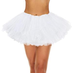 Women's Tutu Skirt Elastic 5 Layered Vintage Tulle Ballet Skirt Party Festival Costume