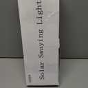 Upgraded Solar Swaying Light 8 LEDs Solar Garden Lights Outdoor Waterproof Swaying Solar Garden Lights Firefly Lights for Garden Yard Patio Pathway Decoration Warm White (4pcs)