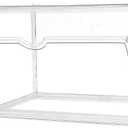 Shoe Boxes Clear Plastic Stackable Acrylic Sneaker Shoe Display Case Transparent Display Case Clear Storage Bins With Lids Acrylic Boxes for Display Shoe Organizer Containers (Side Door-1pcs)