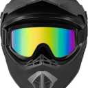 CARTMAN Adult Dirt Bike Helmets Motocross ATV Dirtbike Offroad Full Face Motorcycle Helmet, DOT Approved Matte Black and Blue, Large
