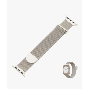 Stainless Steel Mesh Loop with Semicircular Buckle for Apple Watch Replacement Bands Compatible with iwatch Band