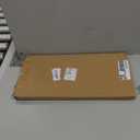 Acrylic Serving Tray with Handles Ottoman Countertop Decorative Tray Serving Tray Spill-Proof Tray for Coffee Table Living Room Bedroom16 x 9 x 0.8 inches (Amber)