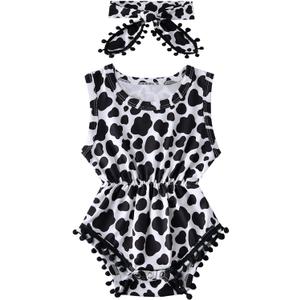UNICOMIDEA 0-3 Months Baby Floral Romper Infant Playsuits Headband Jumpsuit Toddlers Outfits, 70