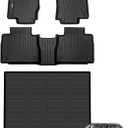 GINOWY-Floor Mats & Cargo Liner for 2020-2026 Mercedes Benz GLE 350/450 (No for Coupe/AMG), TPE All Weather Car Mats for Mercedes GLE Accessories, Heavy Duty Floor Liners