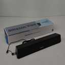 Bluedee Computer Speakers for Desktop PC, Bluetooth 5.3 PC Speakers with Dynamic RGB Light, Wired USB Plug & Play Computer Sound Bar, USB/Type-C Powered Gaming Speakers for Desktop, Laptops, Tablet