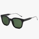 SOJOS Classic Square Polarized Sunglasses Womens Mens Retro Trendy UV400 Sunnies SJ2050, Black/Dark Green