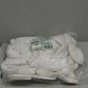 BIOLINEN 100% Cotton Terry Shawl Collar Bathrobe with Slippers (One Size, White)