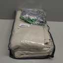 Extra Wide 70 Inch Length Blackout Curtains & Drapes 120 Inches Long 2 Panels Set for Sliding Glass Doors,Modern Pleated Linen Blend Heavy Floor to Ceiling Large Window Drapes(70"Wx120"Lx 2 Natural)