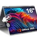 jumper 2 in 1 Laptop, 16 inch Convertible Laptop Computer with IPS FHD 360 Degree Touchscreen, 1152GB Storage, 32GB RAM, Fingerprint Reader, Backlit Keyboard, Celeron N5095, 53.2WH