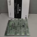 Art3d 10-Sheet Kitchen Backsplash Tiles Peel and Stick, Self Adhesive Wall Tile Sticker for Kitchen Island Bathroom Laundry Room RV Renter 12" x 12" - Jade Green