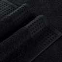 GLAMBURG 100% Cotton 2 Pack Oversized Bath Towel Set 28x55 Inches, Ultra Soft Highly Absorbant Compact Quickdry & Lightweight Large Bath Towels, Ideal for Gym Travel Camp Pool - Black