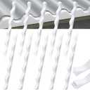 10 Pcs 3ft Long Wavy Foam Closure Strips for Metal Roofing Corrugated Panel Roofs Sealing Gaps at Ridges Edges Wave Seams Weatherproof Absorbing White Strips for Roof Maintenance Repair Protection