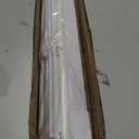 LazBlinds No Drill TDBU Roman Shades, Blackout - White, 40" W x 72" H