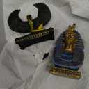 Egyptian Figure Dcor Decoration Ancient Pyramid Sculpture Pharaoh Obelisk Egypt Statue Decorative Decor Figurine Building Ornament Set of 4